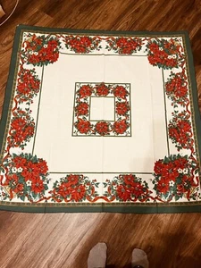 Hermoso mantel vintage floral de 50 x 50 cuadrados - Imagen 1 de 1