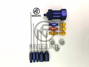 Set Trasferimento Grassi Nano Chirurgia Viso con 5 Cannule 3 Convertitori e 3 Cappuccio Siringa - Foto 1 di 1