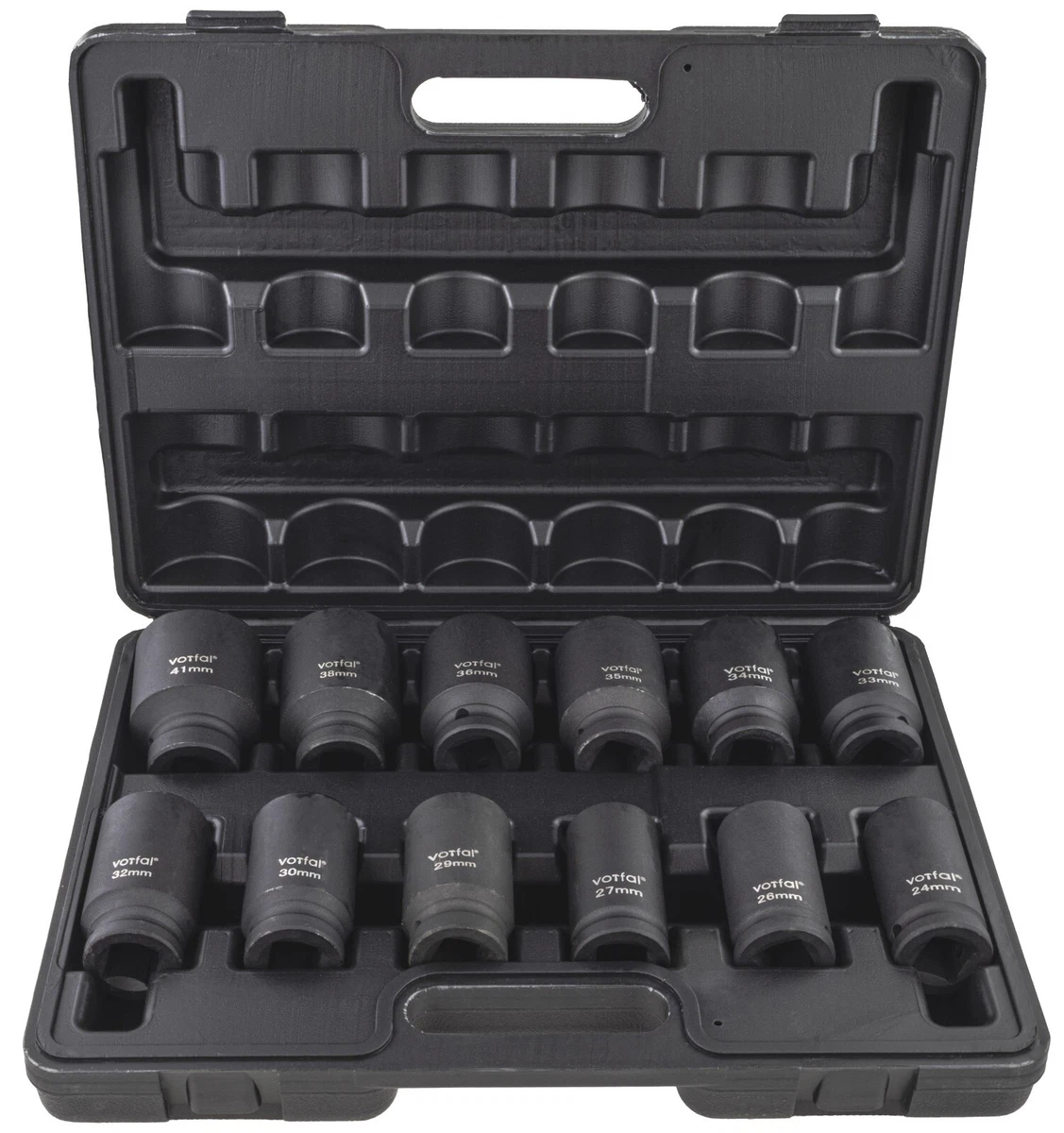 Schlagschrauber-Nüsse Set, 1/2 Zoll Antrieb – 15-tlg., 10-32 Mm, Tiefe 6-Punkt Stecknüsse Für Werkstatt