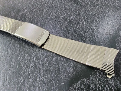 Nos Rare vintage oris Bracelet 19 mm Curve end pieces Unique. - Image 1 of 3