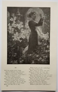Three Songs In a Garden 1912 Poetry & Illustration Garrison / Taylor - Picture 1 of 3