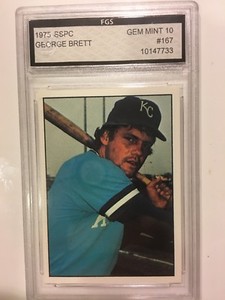 1975 SSPC #167 George Brett FGS GEM MINT 10