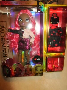 Rainbow High Daria Roselyn – Rose (Pinkish Red) Fashion Doll 2 Outfits - Picture 1 of 9