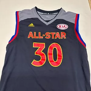 Adidas NBA Golden State Warriors Stephen Curry 2017 All Star Game Jersey Size L - Picture 1 of 13
