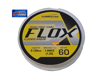 FILO FLOX FLUOROCARBON DIAM 0,125 MM BOBINA 60 MT PER TERMINALI TUBERTINI - Immagine 1 di 2