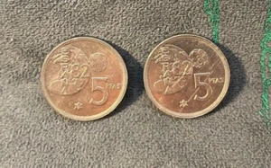 1982 SPAIN 5 PTAS COIN, WORLD CUP 1982 Lot of 2 - Picture 1 of 2