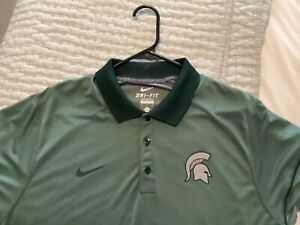 Michigan State Spartans Nike Dry Fit Polo Brand New Men’s! SZ XL Sweet