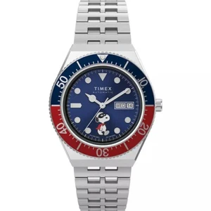 New Timex M79 Auto Peanuts Snoopy Masked Marvel Limited Edition Watch TW2W47500 - Picture 1 of 4