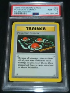 Shadowless Pokemon Center # 85/102 Base Set Pokemon Sammelkarten PSA 8 NM-MT - Bild 1 von 1