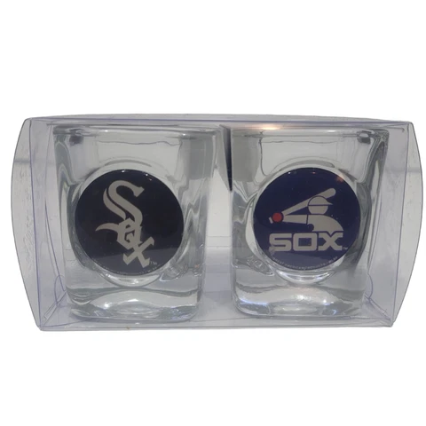 Chicago White Sox shot glasses Gift Set of 2 New Cover