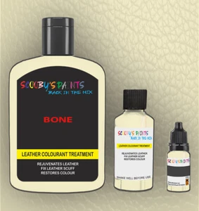 Leather Repair Paint Dye Restoring Colour scratches BONE CREAM/WHITE - Picture 1 of 5