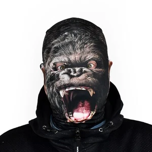 GORILLA 3D EFFECT FABRIC FACE MASK HALLOWEEN SCARY FS073 - Picture 1 of 12