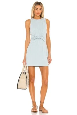 L SPACE Tank Dress Womens XS Blue Pullover Twisted Mini SEAVIEW - Image 1 of 4