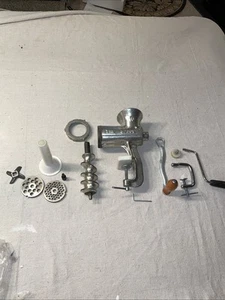 Vintage Tre Spade No. 10 Meat Grinder Counter Mount ~ Made In Italy - Picture 1 of 4