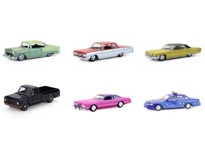 CALIFORNIA LOWRIDERS SERIES 7 SET OF 6 PCS 1/64 DIECAST BY GREENLIGHT 63080 - Image 1 of 4