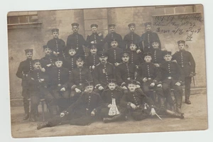 Soldados alemanes Primera Guerra Mundial Foto-Uniformes prusianos Riesa Gustav Reinhold Studio 1914 - Imagen 1 de 2