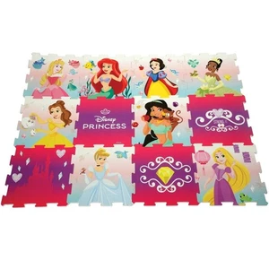 Disney Princess Foam Jigsaw Play Mat Soft Baby Toddler Floor Tiles Belle Jasmine - Picture 1 of 5