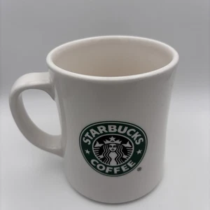 2008 Starbucks Coffee Mug 16oz Dual Logo Siren Brown Green Vintage Rare - Bild 1 von 8