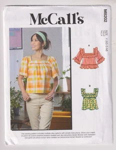 8202 McCALLS - Oberteil mit eckigem Ausschnitt - Gr. XS/S/M, 4 bis 14 - Bild 1 von 2