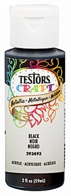 Acrylic Craft Paint, Metallic Black, 2-oz. - 292492 - Image 1 of 1