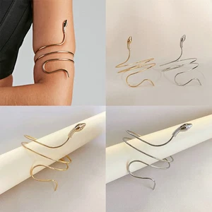 European and American Snake Winding Armband Bracelet Twisted Exaggerated 2pc - Picture 1 of 11