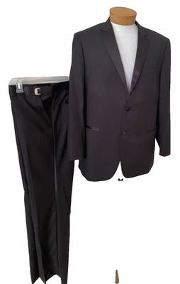 Esmoquin para hombre Giorgio Fiorelli negro formal superfino con pantalones delanteros planos 42 R Foto 1 de 4