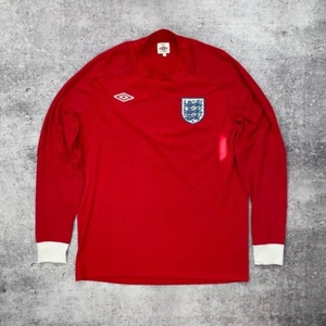 ENGLAND 2010 2011 AWAY FOOTBALL SHIRT SOCCER JERSEY LONG SLEEVE UMBRO - Picture 1 of 8