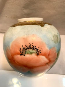 Vintage 1998 Round Porcelain Vase Sign Catherine Bryant - Picture 1 of 7