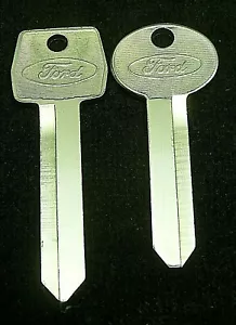 FORD OEM KEY BLANK SET fits many 80's-90's Models with LONG IGNITION See List! - Picture 1 of 4