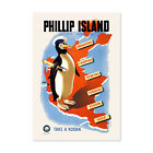 1930s Visit Phillip Island Australia Classic Vintage Style Travel Poster