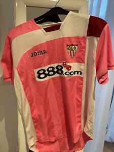 FC Sevilla Trikot Rarität !! pink!! Größe L Joma