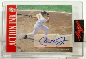 Cal Ripken Jr. 2021 Leaf Pro Set Sports Action Ink Autograph Auto SP - ORIOLES - Picture 1 of 2
