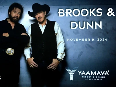 BROOKS AND DUNN CONCERT TICKET Advertisement Nov. 9 2024 YAAMAVA RESORT & CASINO - Image 1 of 4