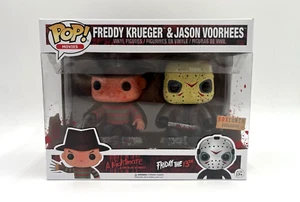 Funko POP Freddy Vs Jason Bloody Spatter Exclusive F13 ANOES Horror 2-Pack - Picture 1 of 12