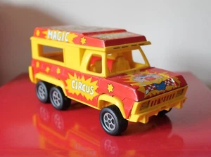 Joustra 8” MAGIC CIRCUS Red/Yellow Toy Tinplate Truck Lorry VINTAGE 70’s/80's - Picture 1 of 9