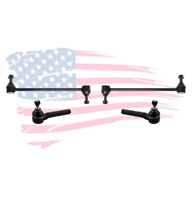 2 Outer Tie Rods + 2 Sway Bars Links for Dodge Grand Caravan VW Routan Ram C/V - Image 1 of 4