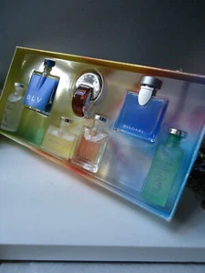 BVLGARI Vintage 2003 7x Miniature EDT & EDP Perfume Box Set New Near Mint Cond - Picture 1 of 11