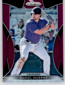Prizm Purple Holo 2019 Daniel Murphy Insert Parallel Refractor PWE Rockies #243 - Imagen 1 de 2