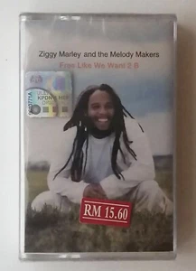 Free Like We Want 2 B by Ziggy Marley Melody Maker Rare Malaysia Cassette New - Picture 1 of 3