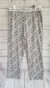 Pantalones de pijama Juicy Couture gris claro blanco con logotipo cintura elástica Y2k McBling talla XL - Imagen 1 de 5