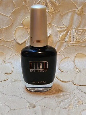 MILANI-Nail Polish Lacquer #37 BLACK MAGIC- .45 oz-NEW! - Image 1 of 4