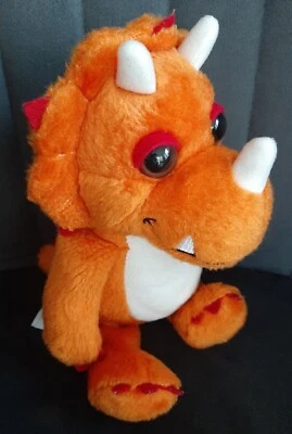 Fritzi Dreihorn Ferrero Kinder Stofftier Plüsch ca. 25 cm Dino Triceratops - Bild 1 von 4