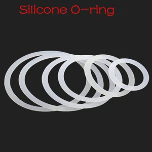 Querschnitt lebensmittelecht weiß Silikonkautschuk O-Ring Dichtung Dichtring - Picture 1 of 85