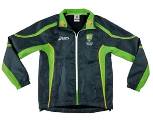 Asics Cricket Australia Jacket Ladies Size 8 Green Players Training Windbreaker - Bild 1 von 8