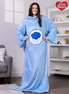 Новый сварливый медведь плюшевый флис бросить подарок одеяло рукава уход медведи взрослый халат - Изображение 1 из 3