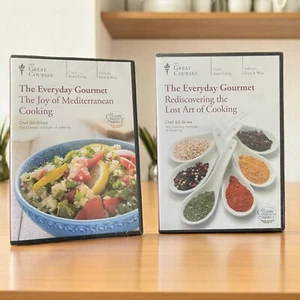 2 Everyday Gourmet DVDs Bill Briwa - Mediterranean Cooking & Lost Art of Cooking - Foto 1 di 7