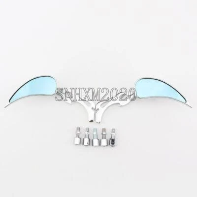 Flame Stem Rearview Mirrors for Kawasaki Vulcan VN800 900 1500 1600 1700 2000 US - Изображение 1 из 3