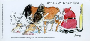 BOUCQ JEROME MOUCHEROT CARTE DE VOEUX MOSQUITO 2000 - Picture 1 of 1