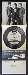 Beatles 1964 FAN CLUB ONLY 'SEASONS GREETINGS FROM THE BEATLES' TRI-FOLD FLEXI ! - Picture 1 of 4