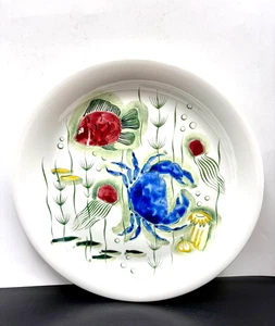 MCM  RARE- ARABIA FINLAND 10" PLATE/BOWL- CRAYFISH- ARIJA JUUIKKALA - Picture 1 of 2